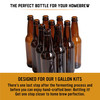 Deluxe Bottling Kit – Craft a Brew Homebrew Bottler Equipment – Home Brewing Easy Bottling Set – 10 Empty 12oz. Amber Glass Bottles – 30+ Caps – 1 Capper…