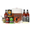 BrewDemon Craft Beer Kit with Bottles - Conical Fermenter Eliminates Sediment and Makes Great Tasting Home Made Beer - 1 gallon pilsner, stout, and IPA