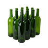 Home Brew Ohio 6 Gallon Bottle Set: Green Claret/Bordeaux (36 Bottles) & North Mountain Supply - NMS Amorim Grape #9#9 Premium Natural Agglomerated Corks 15/16" x 1 3/4" - Bag of 100
