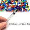 300 Pack Luer Lock Cap Syringe Caps for Luer Slip Lock Tip