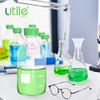 Utile Media Bottle, 3.3 Borosilicate Glass Storage Bottles with GL45 Screw Caps, 1000ml(33.8oz) Lab Media Bottles, PP Material, Assembled Non-drip Pouring Ring, 4038.1000.1