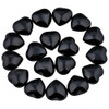 Rockcloud Healing Crystal 0.5 inch Black Obsidian Carved Worry Stone Chakra Reiki Balancing(Pack of 10)