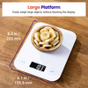 Food Kitchen Scale, Digital Mechanical Weighing Scale, Grams and Ounces for Weight Loss, Baking, Cooking, White