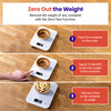 Food Kitchen Scale, Digital Mechanical Weighing Scale, Grams and Ounces for Weight Loss, Baking, Cooking, White