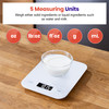 Food Kitchen Scale, Digital Mechanical Weighing Scale, Grams and Ounces for Weight Loss, Baking, Cooking, White