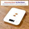 Food Kitchen Scale, Digital Mechanical Weighing Scale, Grams and Ounces for Weight Loss, Baking, Cooking, White