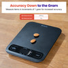 Food Kitchen Scale, Digital Mechanical Weighing Scale,Grams and Ounces for Weight Loss, Baking, Cooking, Keto and Meal Prep, Large, Matte Black
