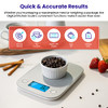 Food Kitchen Scale, Digital Weight Grams and oz for Cooking, Baking, Meal Prep, and Diet, Medium, Gray