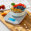 Food Kitchen Scale, Digital Weight Grams and oz for Cooking, Baking, Meal Prep, and Diet, Medium, Gray