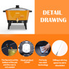 VOISEN Wax Melter for Candle Making, 8Qts Candle Wax Melting Pot with Spout for Soy Wax Soap Base, Electric Wax Melter for Candle Making with Temp Control, Easy Pour,Non-Stick(Orange)