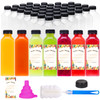 Moretoes 64pcs 16oz Juice Bottles, Reusable and Take Out Juicing Bottles, Clear Containers for Smoothie, Drinking and Other Beverages
