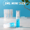 Fandamei Mini Spray Bottle, 60PCS 2ml Mini Clear Plastic Spray Bottle Empty, Fine Mist Refillable Mini Perfume Bottle. Small Empty Sample Containers Bottle. 2ml, 60 Pack, Clear