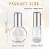 1 pack Clear Perfume Sprayer Bottle, 12ml Portable Perfume Fine Mist Sprayer, Empty Refillable Travel Perfume Bottle (10ML - LT, Silver)
