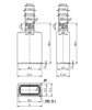 50ml Matte White Square Glass Bottle 18-415 Neck Finish w/ Black Tamper Evident Calibrated Dropper
