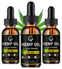 (3-Pack) High Potency Hemp Oil - Maximum Strength, Immune System Support, Focus Calm, Relaxation, Mood, Pure Extract, Organic, Vegan, Non-GMO