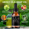 Hemp Oil -4 Packs Maximum Strength - Pure & CO2 Extract Drops - 100% Natural Organic, Vegan, Non-GMO Free