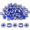 13mm Flip Off Caps, 100 Pcs Flip Off Caps Flip Off Seals Flip Off Vial Seals Plastic Aluminum Caps Cover for Glass Vial, Blue