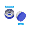 13mm Flip Off Caps, 100 Pcs Flip Off Caps Flip Off Seals Flip Off Vial Seals Plastic Aluminum Caps Cover for Glass Vial, Blue