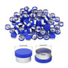 13mm Flip Off Caps, 100 Pcs Flip Off Caps Flip Off Seals Flip Off Vial Seals Plastic Aluminum Caps Cover for Glass Vial, Blue