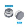 13mm Flip Off Caps, 100 Pcs Flip Off Caps Flip Off Seals Flip Off Vial Seals Plastic Aluminum Caps Cover for Glass Vial, Grey