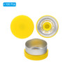 13mm Flip Off Caps, 100 Pcs Flip Off Caps Flip Off Seals Flip Off Vial Seals Plastic Aluminum Caps Cover for Glass Vial, Yellow