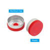 20mm Flip Off Caps, 100 Pcs Flip Off Caps Flip Off Seals Flip Off Vial Seals Plastic Aluminum Caps Cover for Glass Vial, Red