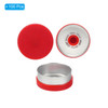 20mm Flip Off Caps, 100 Pcs Flip Off Caps Flip Off Seals Flip Off Vial Seals Plastic Aluminum Caps Cover for Glass Vial, Red
