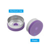 20mm Flip Off Caps, 100 Pcs Flip Off Caps Flip Off Seals Flip Off Vial Seals Plastic Aluminum Caps Cover for Glass Vial, Purple