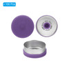 20mm Flip Off Caps, 100 Pcs Flip Off Caps Flip Off Seals Flip Off Vial Seals Plastic Aluminum Caps Cover for Glass Vial, Purple