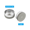 20mm Flip Off Caps, 100 Pcs Flip Off Caps Flip Off Seals Flip Off Vial Seals Plastic Aluminum Caps Cover for Glass Vial, Grey
