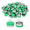 20mm Flip Off Caps, 100 Pcs Flip Off Caps Flip Off Seals Flip Off Vial Seals Plastic Aluminum Caps Cover for Glass Vial, Green