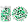 20mm Green Flip Top Caps-100 Pcs Aluminum-Plastic Green Caps for Glass Vial