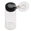 20mm Black Flip Top Caps-100 Pcs Aluminum-Plastic Black Caps for Glass Vial