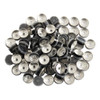 20mm Black Flip Top Caps-100 Pcs Aluminum-Plastic Black Caps for Glass Vial