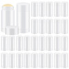 30 Pcs Empty Deodorant Containers Twist up Filling Stick Plastic Deodorant Container Refillable Bottles Bottomfill Round Lip Balm Tubes for Homemade DIY Lipstick Crayon(30 ml,White)