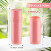 20 Pcs 60ml/2oz Deodorant Containers Plastic Refillable Deodorant Holder Twist Up Top Filling Stick Tube for DIY Body Lotion Sunscreen Balm - Pink