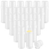 20 Pcs 60ml/2oz Deodorant Containers Plastic Refillable Deodorant Holder Twist Up Top Filling Stick Tube for DIY Body Lotion Sunscreen Balm - White