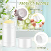 24 Pack 40ml/1.3oz Empty Deodorant Containers Twist-Up Refillable Deodorant Tubes Plastic Deodorant Bottles Bottom-fill Lip Balm Tubes For DIY Homemade Deodorant Aromatherapy Balm (white)