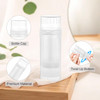 12 Pcs 60ml/2oz Empty Deodorant Containers Twist Up Plastic Deodorant Holder Tube for Lipstick Crayon Chapstick Sunscreen Bar - Translucent (Pack of 2)