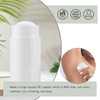 Tekson 2.5oz Empty Refillable Deodorant Containers, 3PCS Twist-UP Containers Tubes, Empty Balm Travel for Lotion Stick(White)