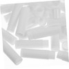 Healvian 50pcs Empty Lip Balm Tubes White Cosmetic Containers for Homemade Lip Balms and Reusable Plastic Storage for Crafting and Projects