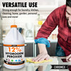 Chromex Hydrogen Peroxide 12 Percent Food Grade, 4X Power Concentrated Solution, Dilutes to 4 Gallons, Versatile Uses Include Topical Care, Home, Kitchen, Bath Cleaner, Laundry, Whitening, 1 Gallon