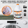 Chromex Hydrogen Peroxide 12 Percent Food Grade, 4X Power Concentrated Solution, Dilutes to 4 Gallons, Versatile Uses Include Topical Care, Home, Kitchen, Bath Cleaner, Laundry, Whitening, 1 Gallon