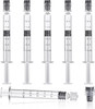 100 Pack 3ml Borosilicate Glass Syringe 3cc Luer Lock Syringe Glass Lab Syringes - Use for Liquids, Glue, Oils, Ink, Lube, Arts Crafts,and Pet Care
