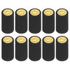 100Pcs PVC Black Heat Shrink Wine Bottle Caps, 32mm/1.26" Wine Shrink Wrap Sleeves, Easy to Use, Good Sealing, Wide Application