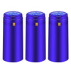 PVC Heat Shrink Capsules - 120 Count Bright Blue Wine Corks Shrink Wrap Sleeves Clear Bottle Capsules for Professional, Wine Cellars and Home Use