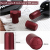 200 Pieces PVC Heat Shrink Capsules Hot Sauce Bottles 28 x 50mm Wine Woozy Bottles Capsules Shrink Caps,5oz 10oz (Wine Red)