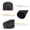 100Pcs PVC Heat Shrink Capsules Wine Bottle Capsules Shrink Cap Wrap with Tear Tab Shrink Top Cover Grape Shape for Wine Cellars and Home Kitchen, Black 30x60mm