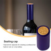 150Pcs Heat Shrink Wine Bottle Sealing Film Caps Disposable Shrink Sleeve Covers for Home Brewing and Wine Bottling Blue