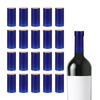 150Pcs PVC Heat Shrink Capsules Wine Bottle Sealer Wine Shrink Wrap Caps for Wine Glass Bottles, Wine Cellars, Home, 30x60mm, Blue